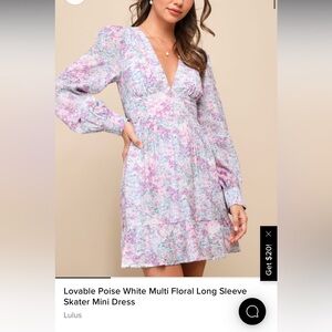 Lulus mini floral dress